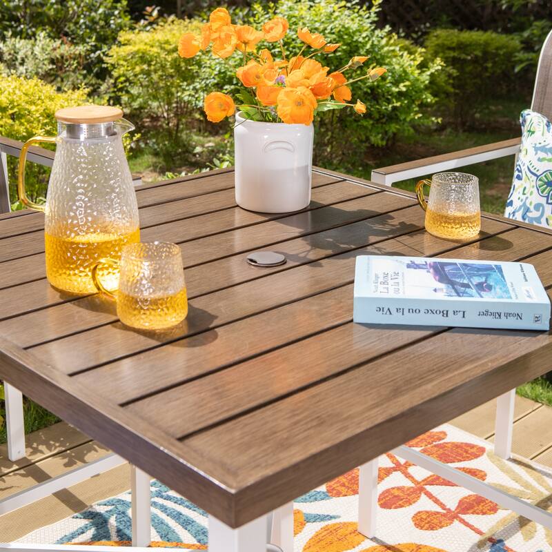 36-inch Metal Bar Table with 1.59-inch Umbrella Hole Bar Table