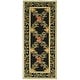preview thumbnail 47 of 57, SAFAVIEH Handmade Chelsea Karley Trellis French Country Wool Rug 2'6" x 12' Runner - Black - Runner