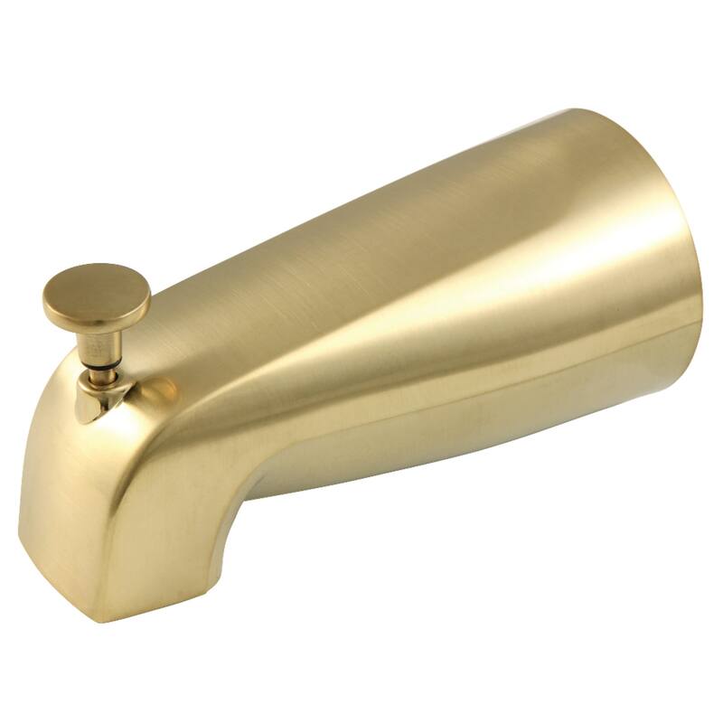 Kingston Brass Made To Match 5-1/4 Inch Zinc Tub Spout with Diverter - Brushed Brass