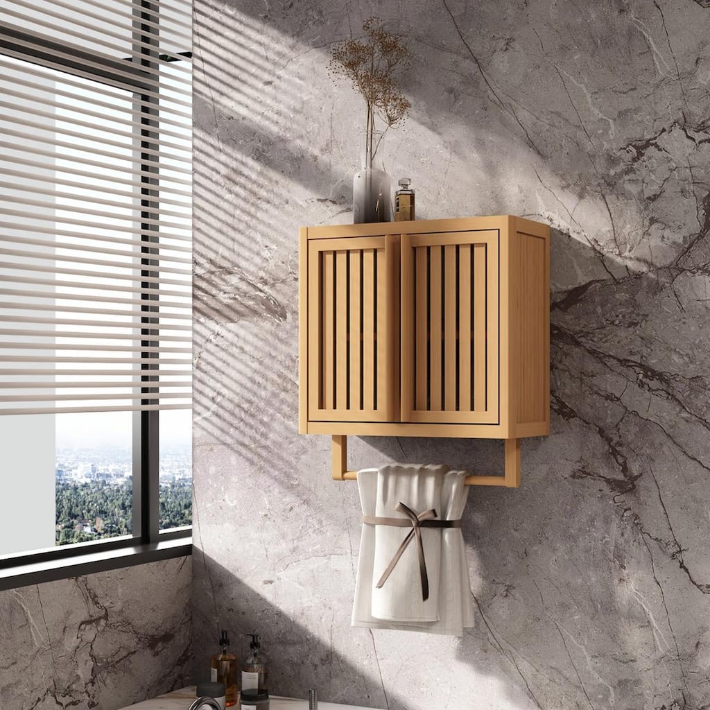 Bamboo Wall-Mounted Cabinet