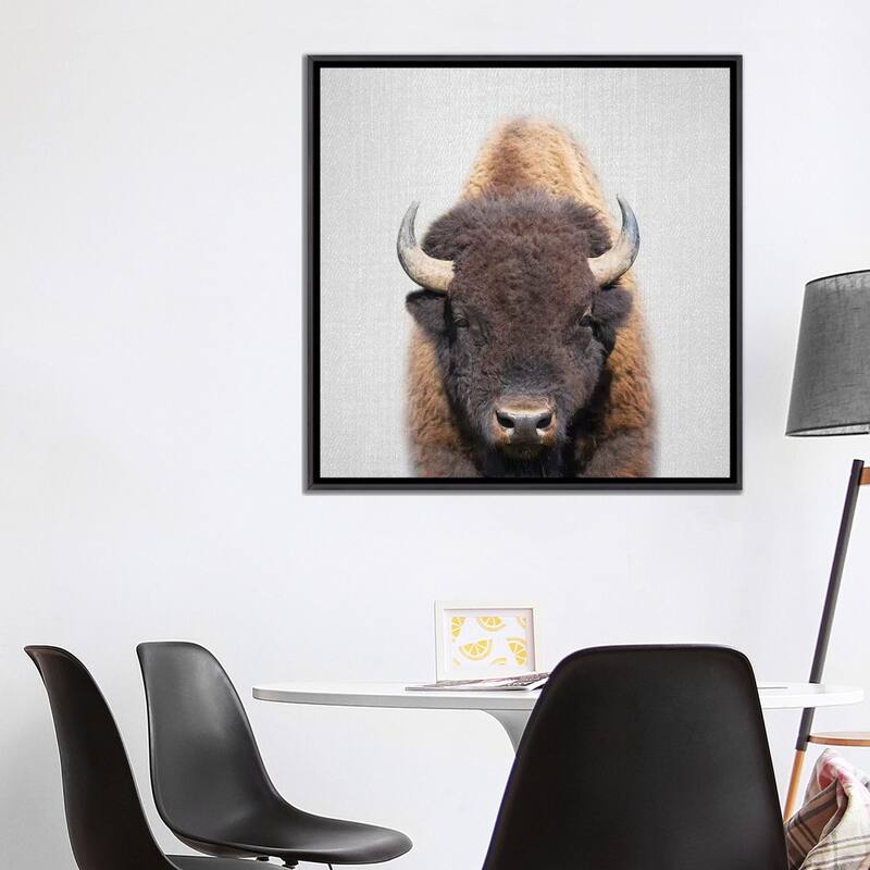 iCanvas "Buffalo" by Gal Design Framed