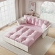 preview thumbnail 12 of 31, 74.8" Queen Size Pull Out Sofa Bed 3-in-1 Convertible Sleeper Tufted Sofa with 2 Soft Pillows