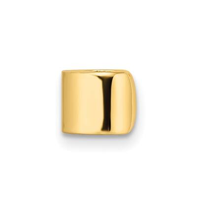 Diamond2Deal 14k Yellow Gold Polished Single Ear Cuff Earrings (L-7.8mm, W-5.75mm)
