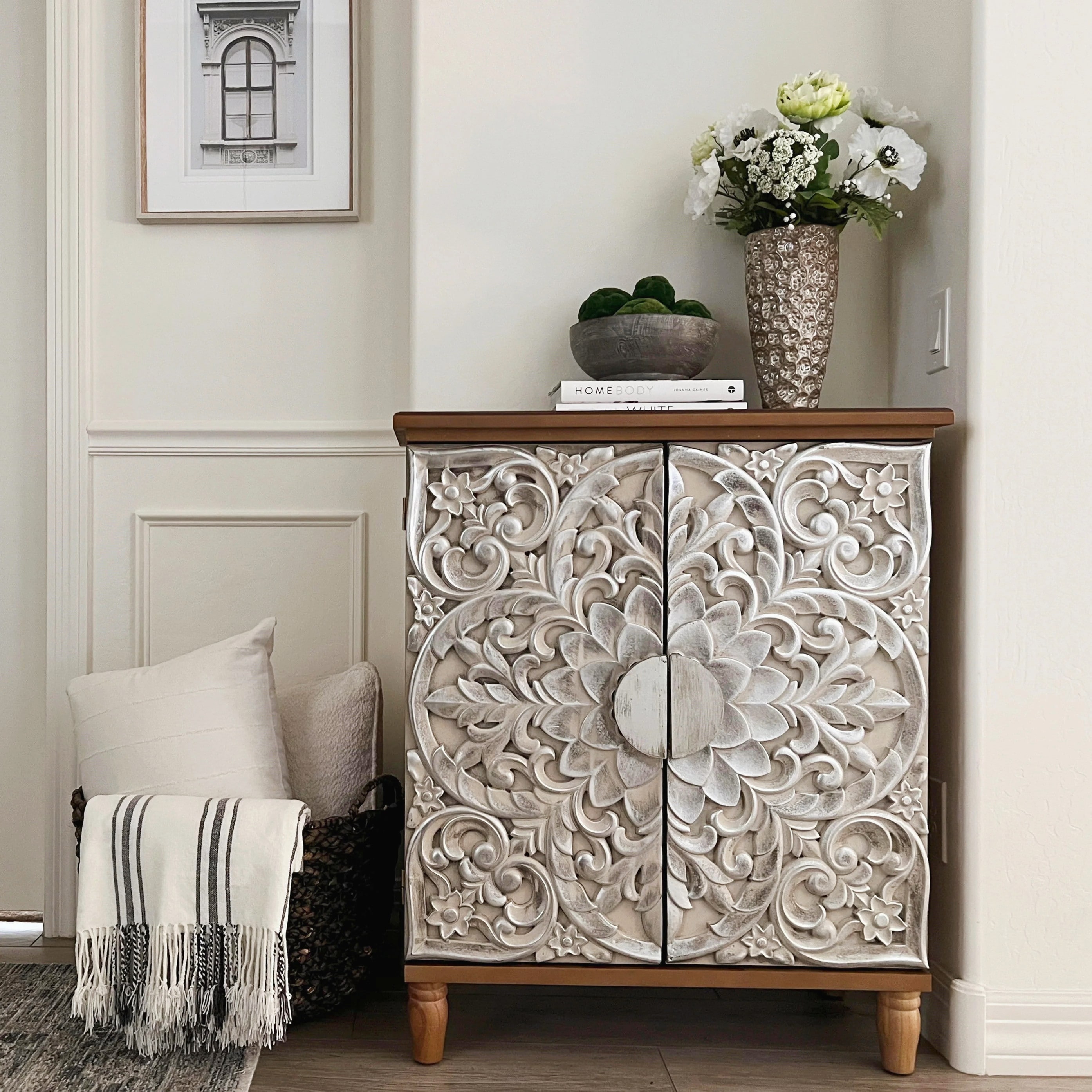PHI VILLA 2-Door Buffet & Sideboard Antique Storage Cabinet