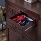 preview thumbnail 4 of 7, DH BASIC Rustic Espresso 42-Inch 6-Drawer Vertical Dresser by Denhour