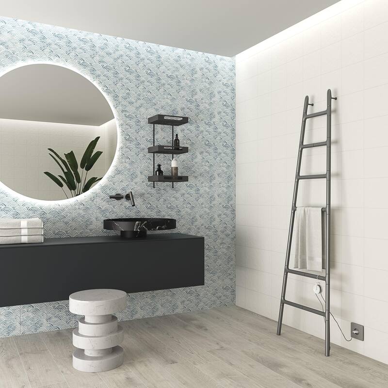 Merola Tile Berta Escalas 7-7/8" x 7-7/8" Ceramic Wall Tile - Case (25 Tiles)
