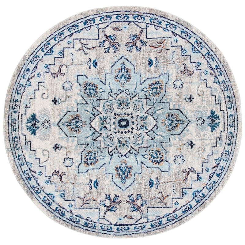 SAFAVIEH Madison Diederike Boho Medallion Distressed Rug