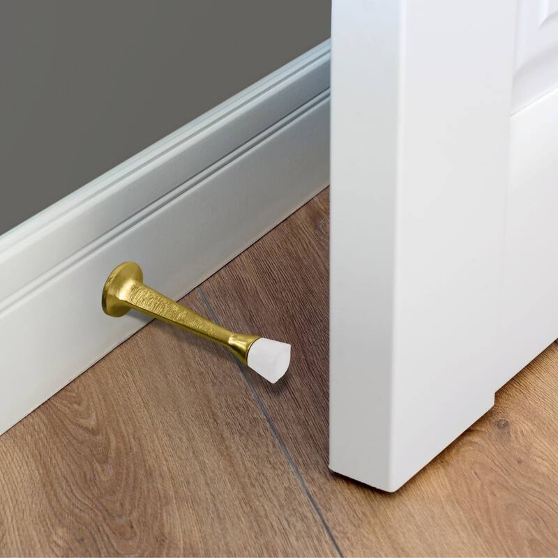 Design House 188219 3-1/8" Baseboard Mounted Rigid Door Stop - Pack of