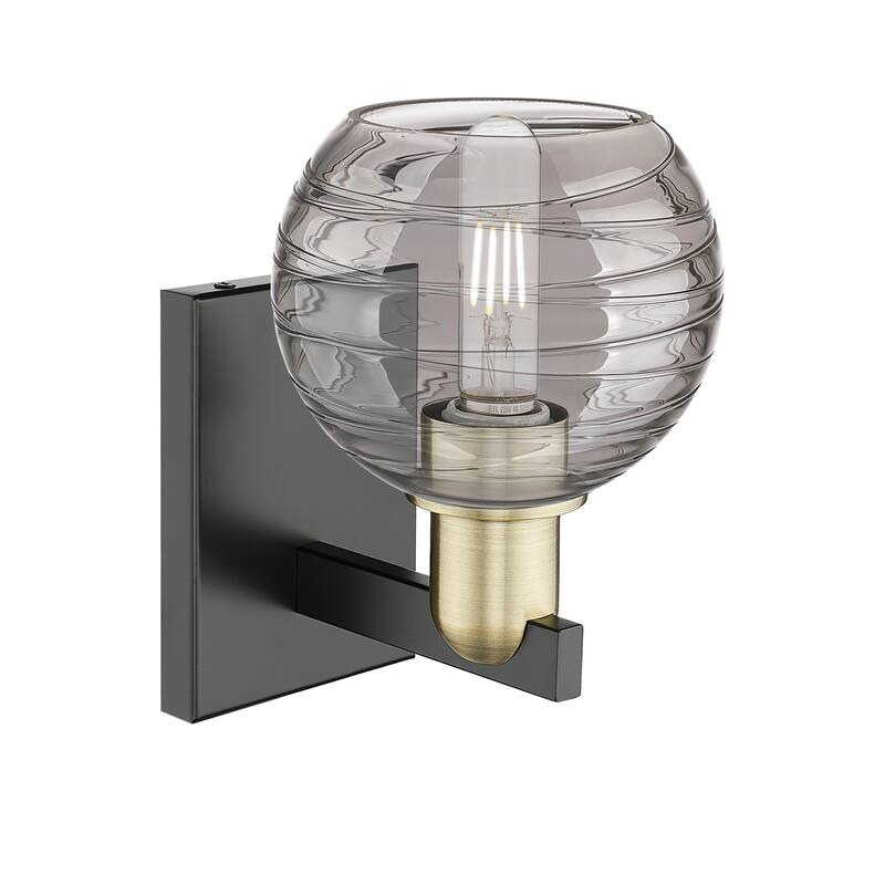 Innovations Lighting Downtown Urban - Athens Deco Swirl - 1 Light 6" Wall-mounted Sconce