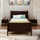 preview thumbnail 11 of 25, Twin Size Wood Constructed Platform Bed, Sleigh Bed with Headboard & Footboard, Easy to Assemble