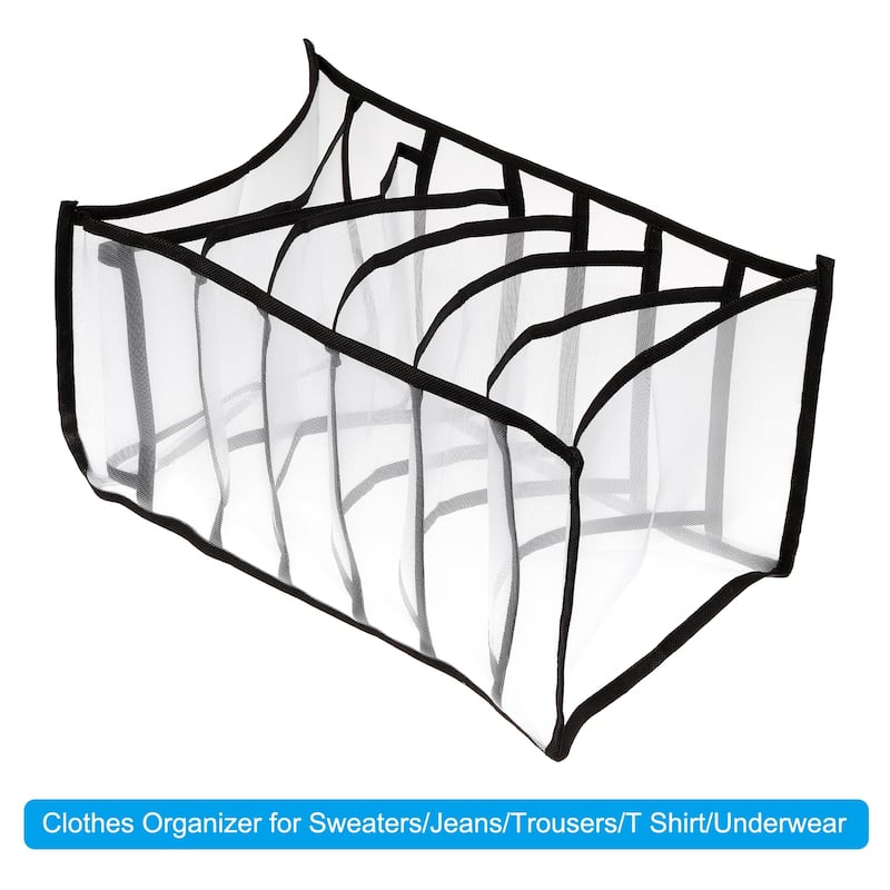 7 Grids Wardrobe Clothes Organizer Jeans Organizer Clothes Storage Box - 36cm x 25cm x 20cm