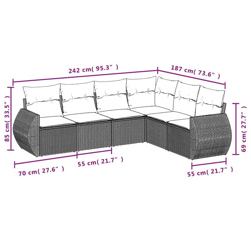 vidaXL Garden Sofa Set