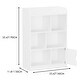preview thumbnail 3 of 11, Kids Bookshelf Cube Organizer with 6 Compartments for Bedroom and Living Room - 23.62”L x 11.81”W x 35.43”H