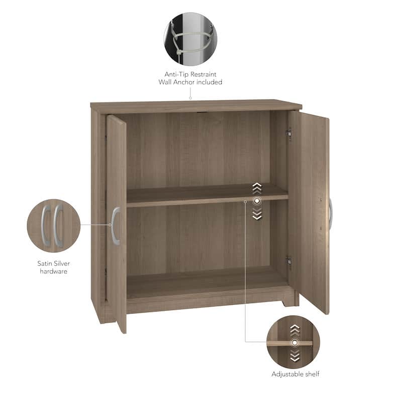 Bush Furniture Cabot Small Storage Cabinet with Doors