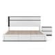 preview thumbnail 6 of 15, Furniture of America Conjira Modern 2-Piece White Wood Storage Bed and Nightstand Set