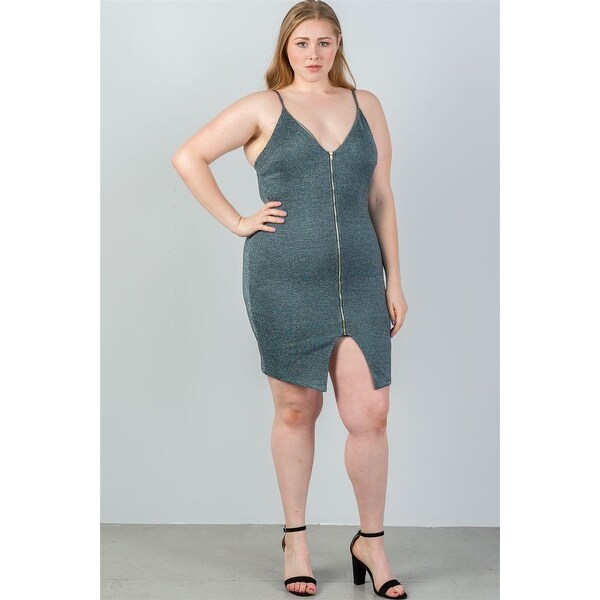 plus size green sparkly dress