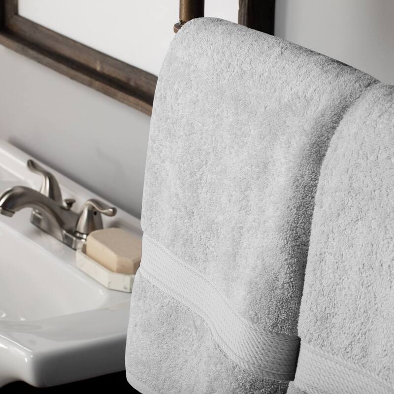 Superior Egyptian Cotton Pile Heavyweight Bath Towel Set of 2