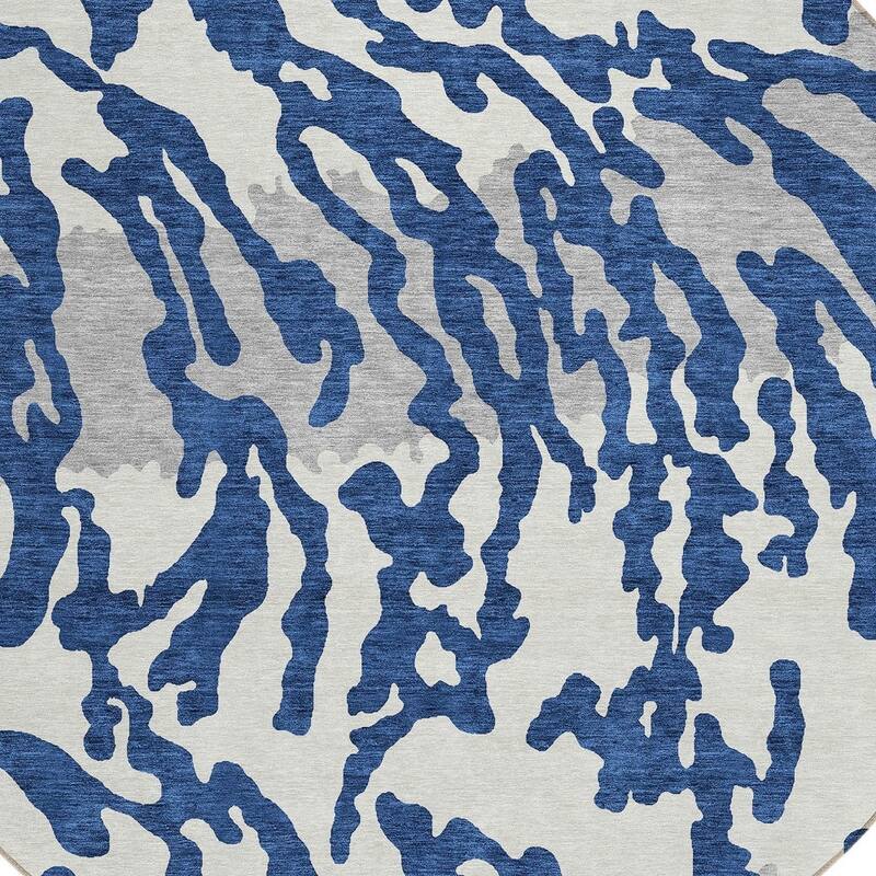 HomeRoots Animal Print Transitional Rectangle Outdoor Rug