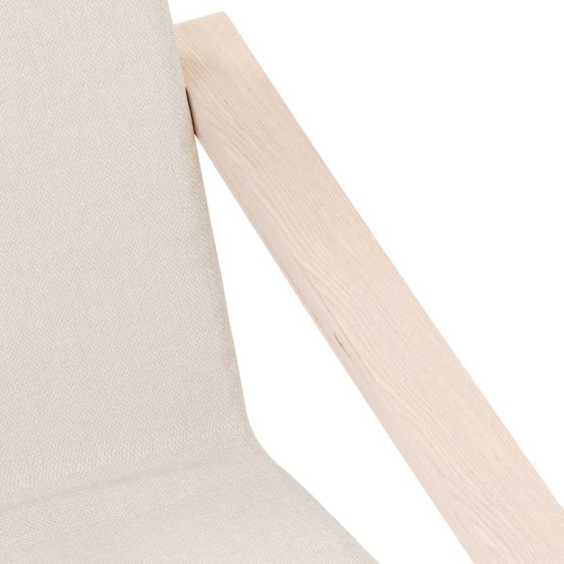 vidaXL Relaxing Chair Cream Fabric - 23.2" x 32.3" x 38.6"