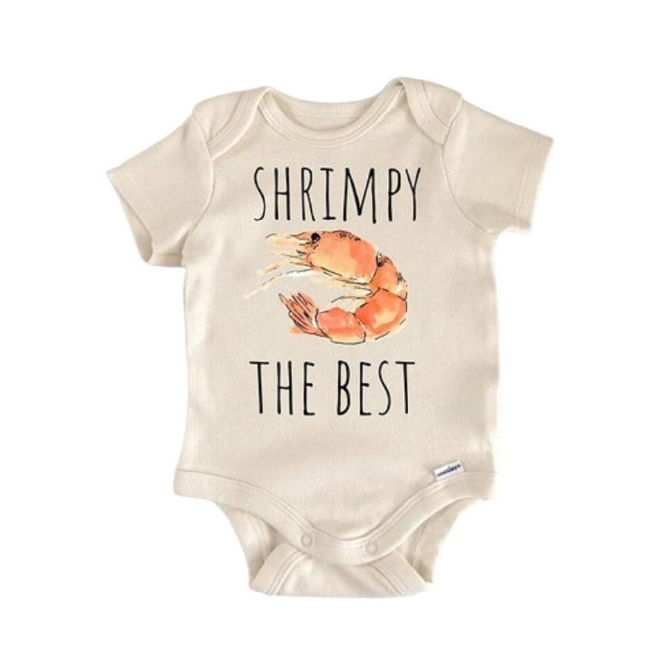 Shrimp Seafood Fish Foodie - Baby Boy Girl Clothes Infant Bodysuit Funny Cute Newborn