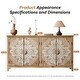 preview thumbnail 7 of 6, GDF Studio - Savannah 60" Antique Brown & White 4-Door Accent Sideboard Cabinet