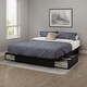 preview thumbnail 2 of 0, Contemporary Storage Platform Bed