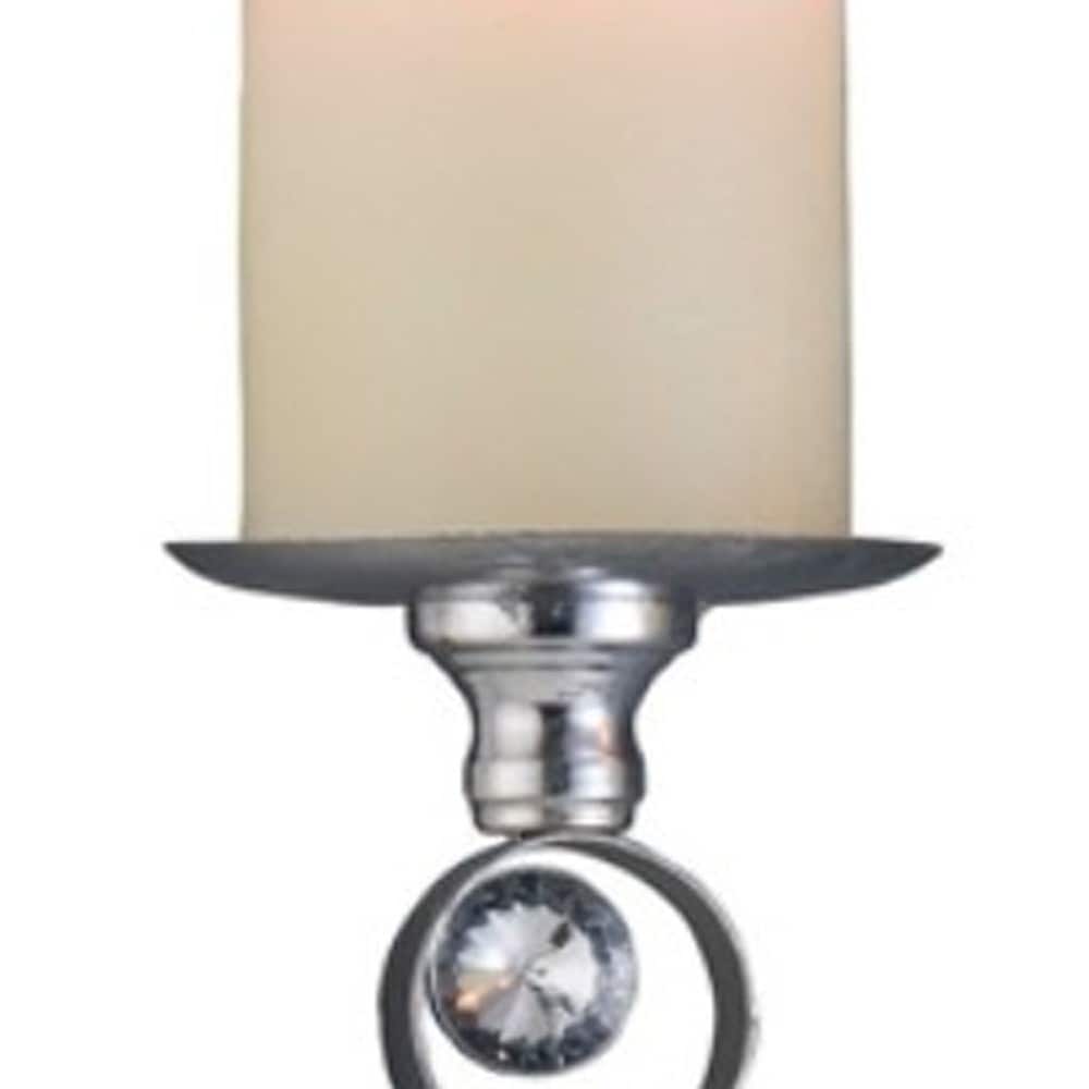 Set Of Two Silver and Blue Bling Tabletop Pillar Candle Holders Set Of Two Silver and Blue Bling Tabletop Pillar Candle Holders