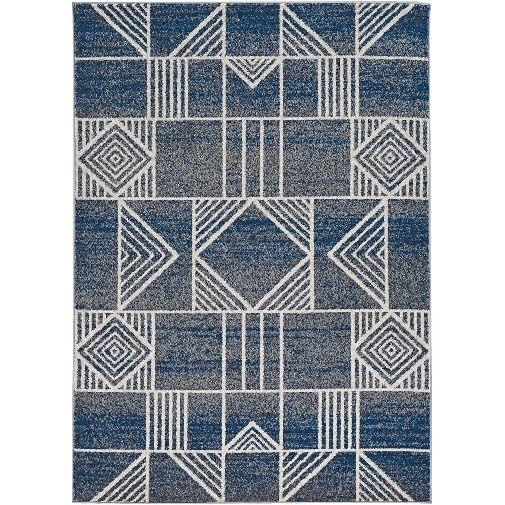 Domani Luxe Geometric Outdoor Area Rug