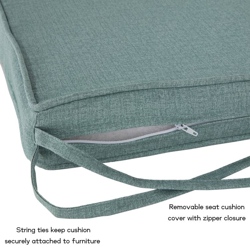 Greendale Home Fashions 18-Inch Square Outdoor Chair Pad (4-Pack)
