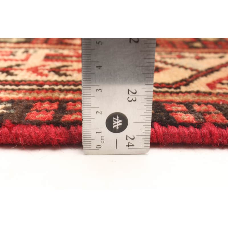 ECARPETGALLERY Hand-knotted Andelz Red Wool Rug - 3'5 x 4'9