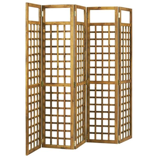 Folding Screen Room Divider Trellis Gardening Furniture Garden Furniture Metal 1:12 Rust