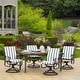 preview thumbnail 13 of 25, Arden Selections Outdoor Cabana Stripe 44 x 20 in. High Back Dining Chair Cushion