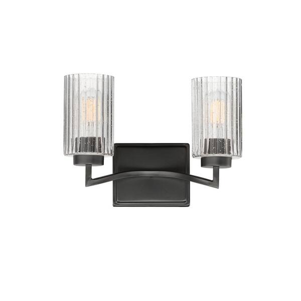 slide 2 of 10, Maxim 21372 Rigata 2 Light 14" Wide Vanity Light Black