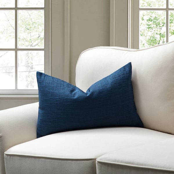 Navy Blue Lumbar Pillow Cover Bed Bath Beyond 41975061