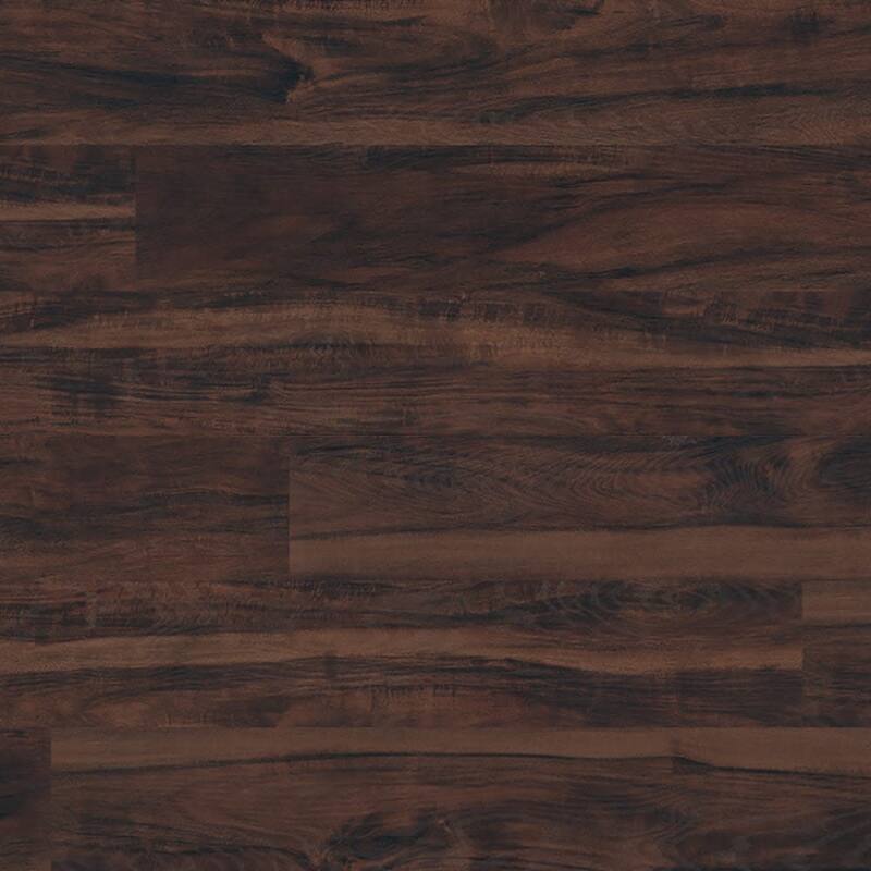 Ackland AKVGL6X48-2006-CA Brushwood 6" x 48" Smooth Vinyl Flooring - Midnight Walnut