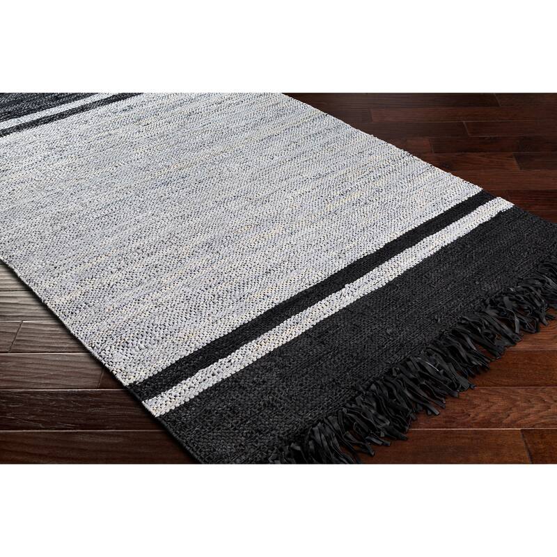 Artistic Weavers Andaman Rustic Leather/Cotton Handmade Area Rug
