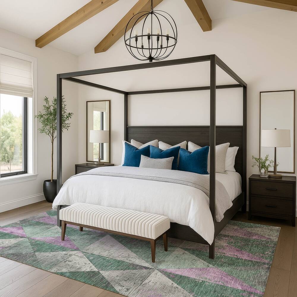 Premium Washable Super Soft Diamond Mosaic Mayfield Rug