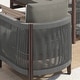 preview thumbnail 11 of 14, Corvus Iona 4-piece Patio Eucalyptus Wood and Rope Sofa Seating Set with Sunbrella Fabric