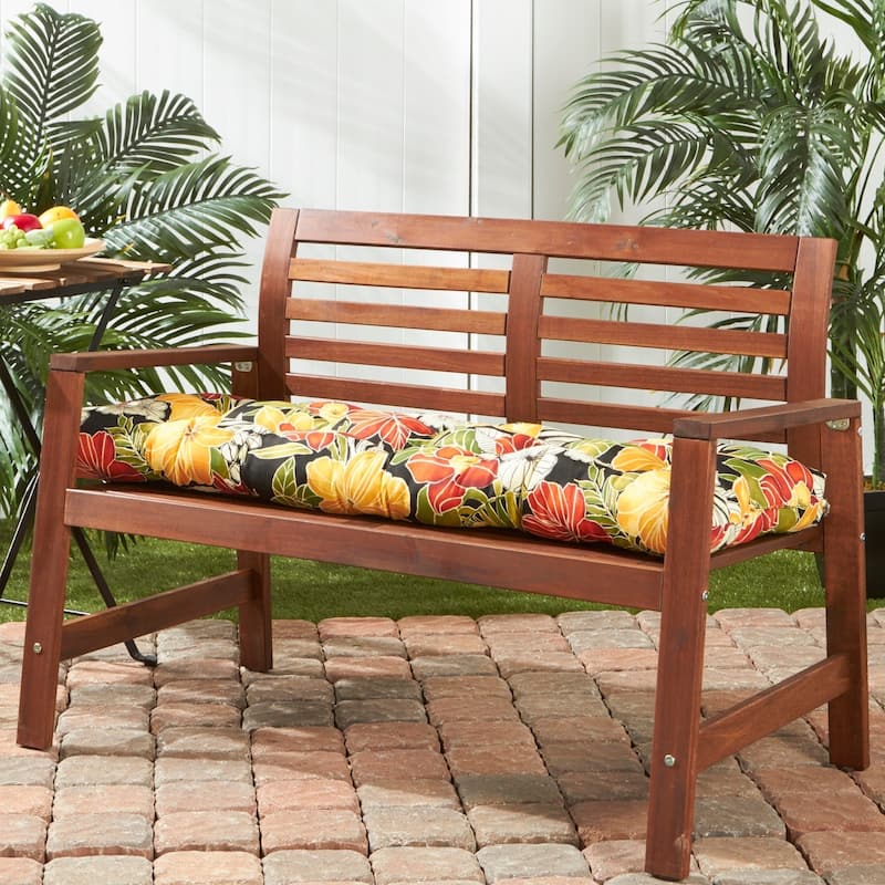 Aloha Floral Outdoor Bench Cushion (Cushion Only)