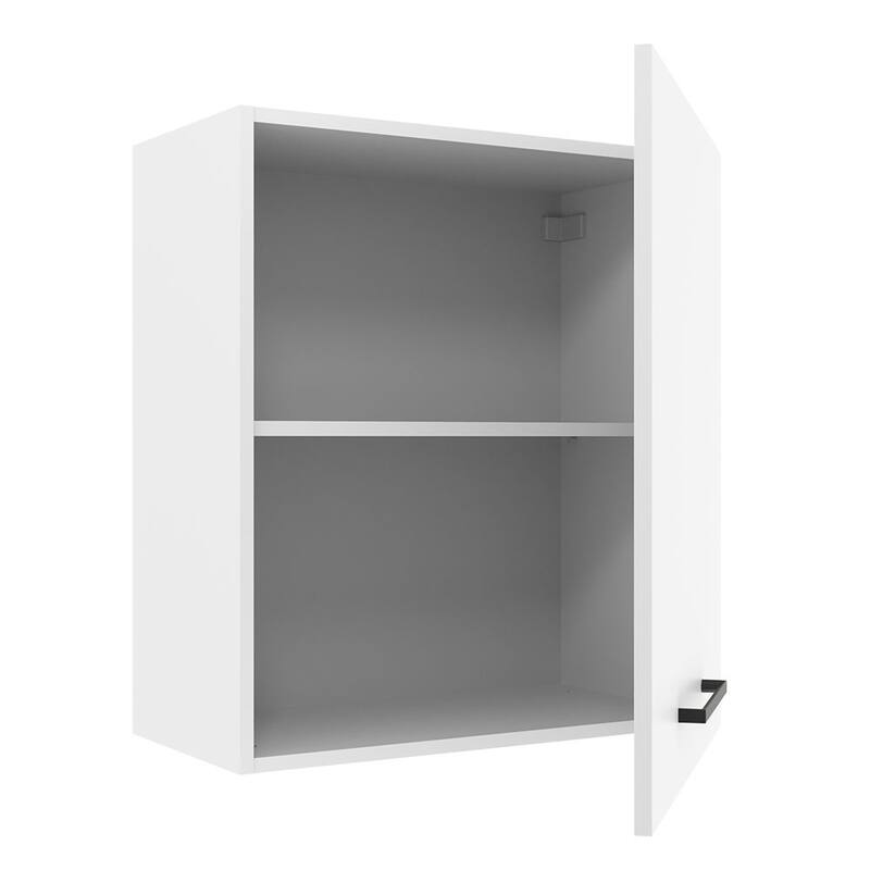 Madesa Hazel Wall Kitchen Storage Cupboard Cabinet 23 Inch Wide -White