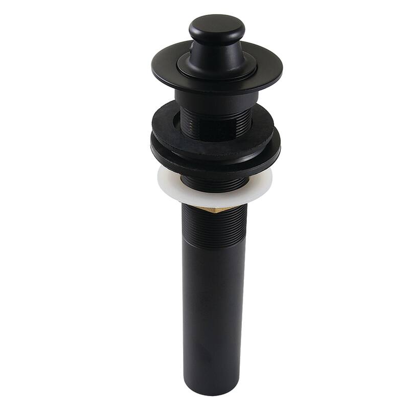 Kingston Brass Lift and Turn Sink Drain with Overflow - Matte Black