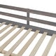 preview thumbnail 26 of 58, Solid Wood Loft Bed with Bulit-in U-Shaped Desk, 2 Drawers and Cabinet, Twin/Full Size Loft Bedframe w/ Storage Shelves & Ladder