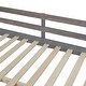 preview thumbnail 28 of 32, Sturdy Wood Loft Bed Frame with U-shaped Desktop,Storage Shelves, 1 Cabinet and 2 Drawers,Full Size