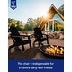 preview thumbnail 35 of 78, WINSOON All Weather HIPS Folding Adirondack Chair with Ottoman, 5-Gear Adjustable Backrest and Retractable Ottoman Set of 4