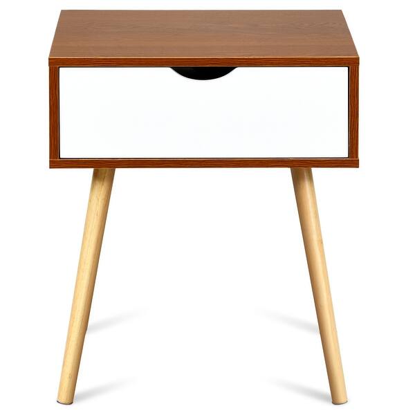 Shop 2pcs Nightstand End Side Sofa Table Storage Drawer Living