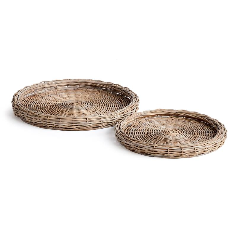 Eloise Round Trays, Set Of 2 - 2 Pc Round