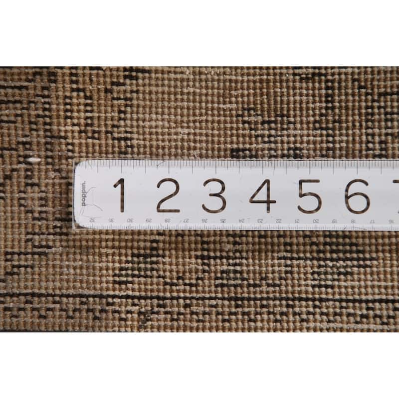Hand Knotted Oriental 100% Wool Carpet Traditional Floral Yellow & Gold Tabriz Area Rug - 4' 8'' X 3' 1''