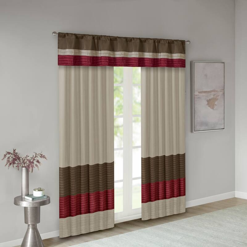 Madison Park Eastridge Polyoni Pintuck Window Valance