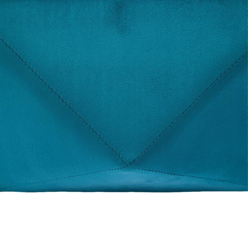 Blue Elegant Velvet Diamond Tufted Storage Ottoman - Multi-Functional Seating for Living & Bedroom