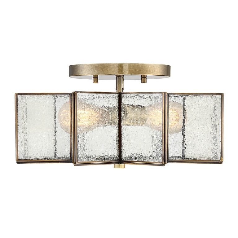 Bellevue 2 Light 16" Wide Semi-Flush Ceiling Fixture